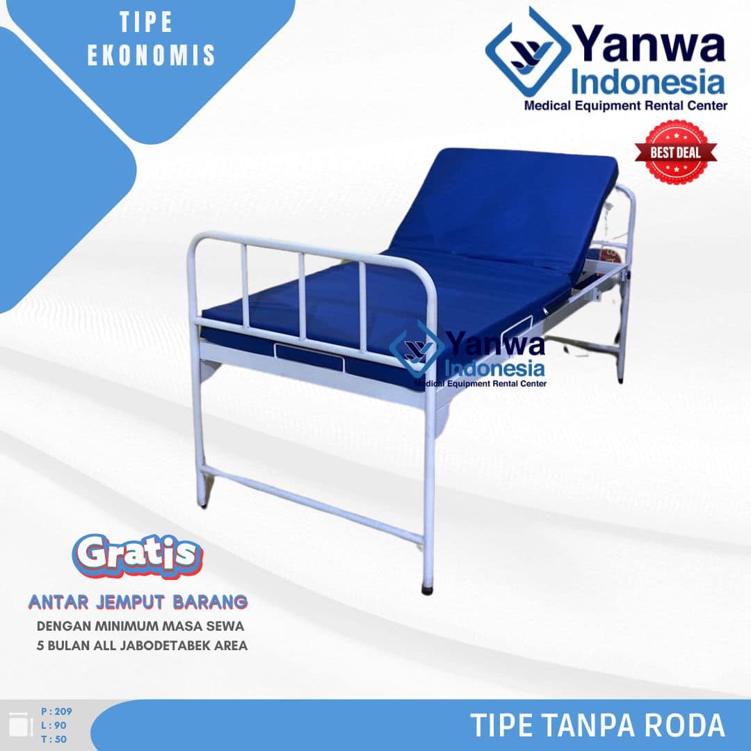 Rental Bed pasien Ekonomis tanpa roda